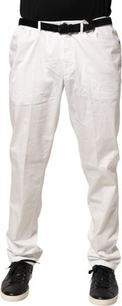 Domenico Tagliente White Tapered Dress Formal Trouser Mens Pants (Pre-Owned)
