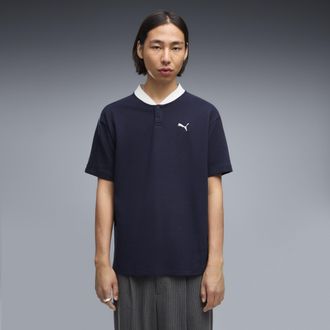 Puma Polo PUMA Class dal taglio morbido da uomo, Abbigliamento, Blu, XXL