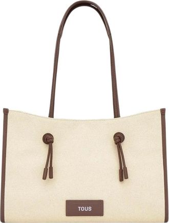 Tous Shopper Zomer Vakantie - Dames - Shoppers - Beige - ONE Size - Katoen - Tassen