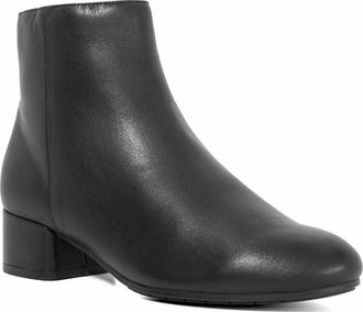 Dune London Womens Ladies Pippie - Low-Heel Ankle Boots - Black Suede - Size UK 3