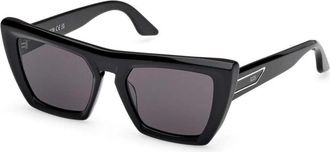 GCDS Gedurfde Feline Stijl Zonnebril - Heren - Zonnebrillen - Zwart - 51 MM - Accessoires
