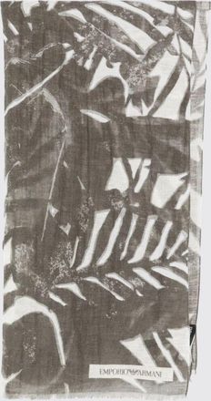 Emporio Armani Sciarpa in lino e cotone tropicale Emporio Armani