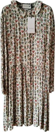 Gucci Floral Print Button Down Dress Size 42