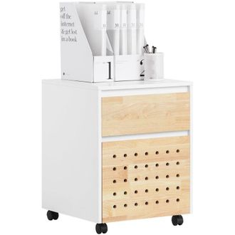 SoBuy Ask06-wn Soporte Para Impresora Con 2 Cajones 4 Ruedas Multifuncional - Sobuy