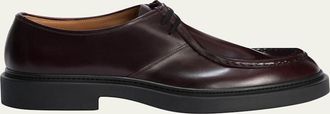 Jil Sander Mens Leather Moccasin Derby Shoes