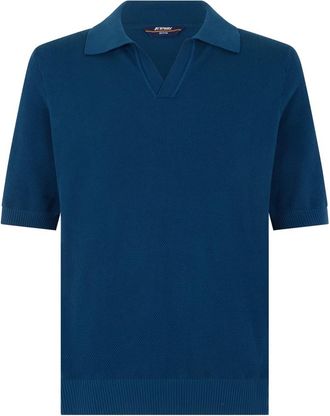 K-Way Blue Shirt Collar Polo