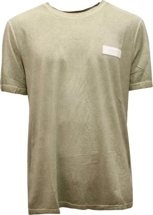 Dondup Us198 Maglia MA Delav&eacute; - male - Dondup - T-Shirts - Green - 2XL - Tops