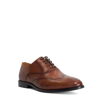 Dune London Mens Shaay Wf - Lace-Up Leather Brogues - Tan - Size UK 11