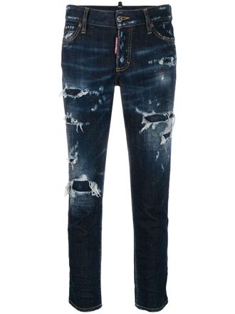 Dsquared2 Cropped jeans - Blauw