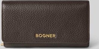 Bogner Portmonnaie mit Label-Detail Modell wallis violetta in Dunkelbraun, Größe 1