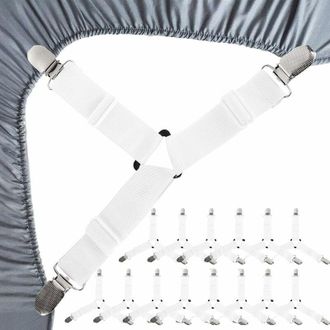 OEM Juego De 15 Correas Para S&aacute;banas Ajustables, Tensores De S&aacute;banas Ajustables - Sujetadores Triangulares Para S&aacute;banas, Cojines De Sof&aacute; Y Colchones