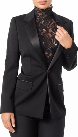 Burberry Grain De Poudre Wool Blazer Jacket, Brand Size 4 ( US Size 2 )