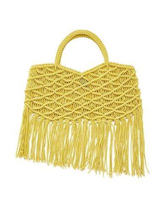 8 by YOOX ORGANIC COTTON FRINGED TOTE