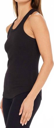 The Upside Frankie Rib Tank In Black