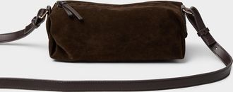 Simons Womens Faux-suede small rectangular crossbody bag