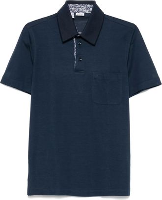 Brioni Polo in piqué - Blu