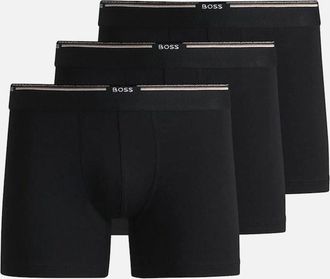 HUGO BOSS Mens BOSS 3-Pack Bamboo Boxer Briefs, Black - Size: 32/33/32