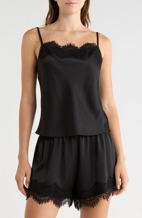 Wayf Lace Inset Camisole in Black at Nordstrom Rack, Size X-Small