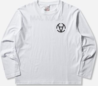 Slam Jam Basics Graphic Longsleeve T-Shirt White