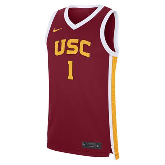 Nike USC Replica Unisex Nike Womens Dri-FIT College Womens Basketball Jersey in Red | WBNJ0E0FSCJ-GXG