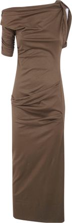 Jacquemus La Robe Drapeado Long Dress