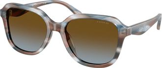 Coach HC8437U CBY87 589913 Womens Sunglasses Blue Size 53