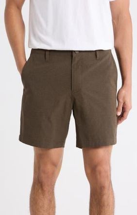 Zella Breeze 7-Inch Shorts in Olive Tuscan at Nordstrom Rack, Size 30