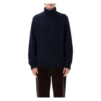 Filson Trui met hoge hals - Heren - Coltruien - Blauw - L - Wol - Truien & Vesten