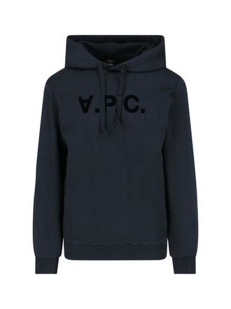 A.P.C. Logo Hoodie - Black