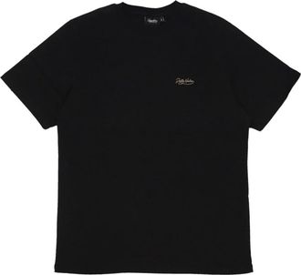 Dolly Noire Zwarte Ace of Tee Korte Mouw T-shirt - Heren - T-shirts - Zwart - L - Katoen - Tops