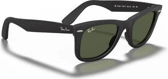 Ray-Ban Wayfarer Zonnebril - Heren - Zonnebrillen - Zwart - 55 MM - Accessoires