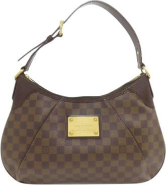 Louis Vuitton Pre-owned Vintage Damier Ebene Schoudertas - Dames - Vintage Schoudertas - Bruin - ONE Size - Vintage