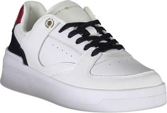 Tommy Hilfiger Leather & Polyester Sneakers - White