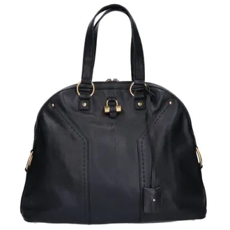Saint Laurent Black Leather Tote Bag (Pre-Owned)