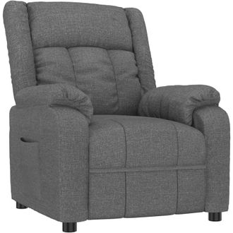 vidaXL Sill&oacute;n Reclinable De Tela Gris Oscuro Vidaxl
