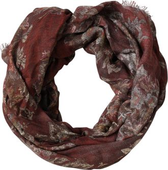 Dolce & Gabbana Womens Floral Pattern Scarf - Brown Viscose - One Size