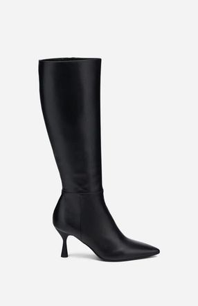 AGL Ide High Leather Boot in Black Nappa at Nordstrom, Size 35.5