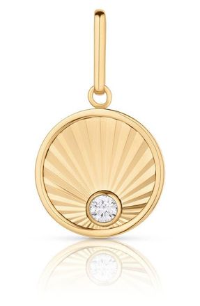 Thatch Birth of Venus Cubic Zirconia Charm in 14K Gold Plated at Nordstrom