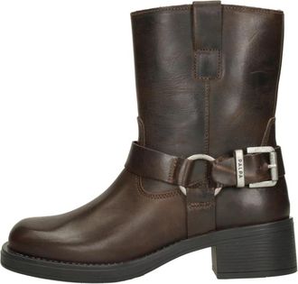 Palpa Ring Enkellaarsjes - Dames - Laarzen met Hak - Bruin - 37 EU - Schoenen