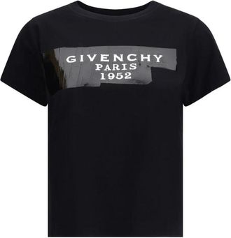 Givenchy T-shirt met Tape 3D Print - Dames - T-shirts - Zwart - S - Katoen - Tops