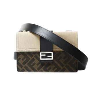 Fendi Pre-owned Cross Body Bags, female, Brown, Size: ONE SIZE Pre-owned Zucca Shoulder Bag