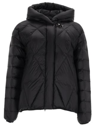 Fay Argyle Degrad&eacute; Diamond Quilted Hooded Down Jacket