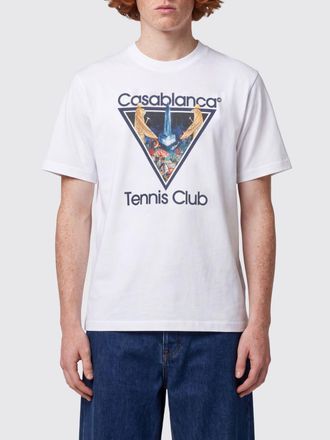 Casablanca T-shirt girocollo in cotone organico con stampa grafica