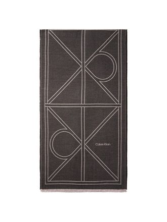 Calvin Klein Modetuch CALVIN KLEIN, Damen, schwarz, Web, Viskosemischung, unifarben, Modet&uuml;cher Modetuch, regular fit