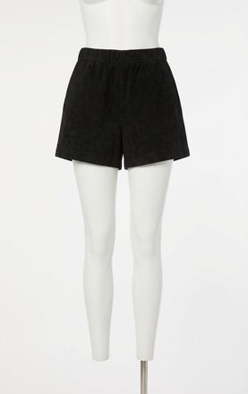 Z Supply Tia Suede Shorts In Black