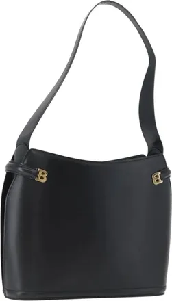 Bally Vintage Leather Leather Handbag (Pre-Owned)