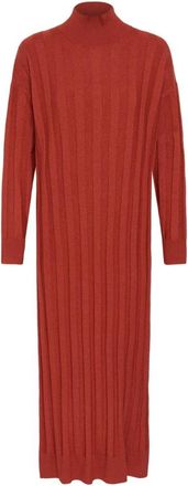 Inwear Tessiw Kellsie Jurk - Dames - Kleedjes - Rood - S - Wol - Kleedjes