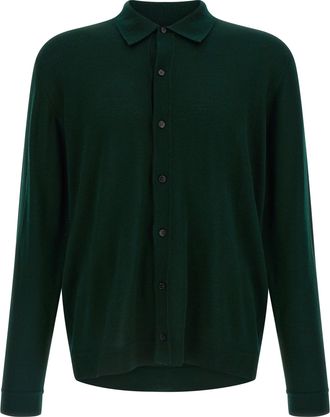 Roberto Collina Merino Wolle Strickjacke