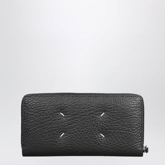 Maison Margiela Four Stitches zip-around wallet black