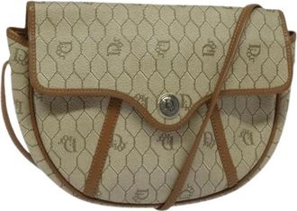 Dior Pre-owned Vintage Honingraat Schoudertas - Dames - Vintage Schoudertas - Beige - ONE Size - Leer - Vintage